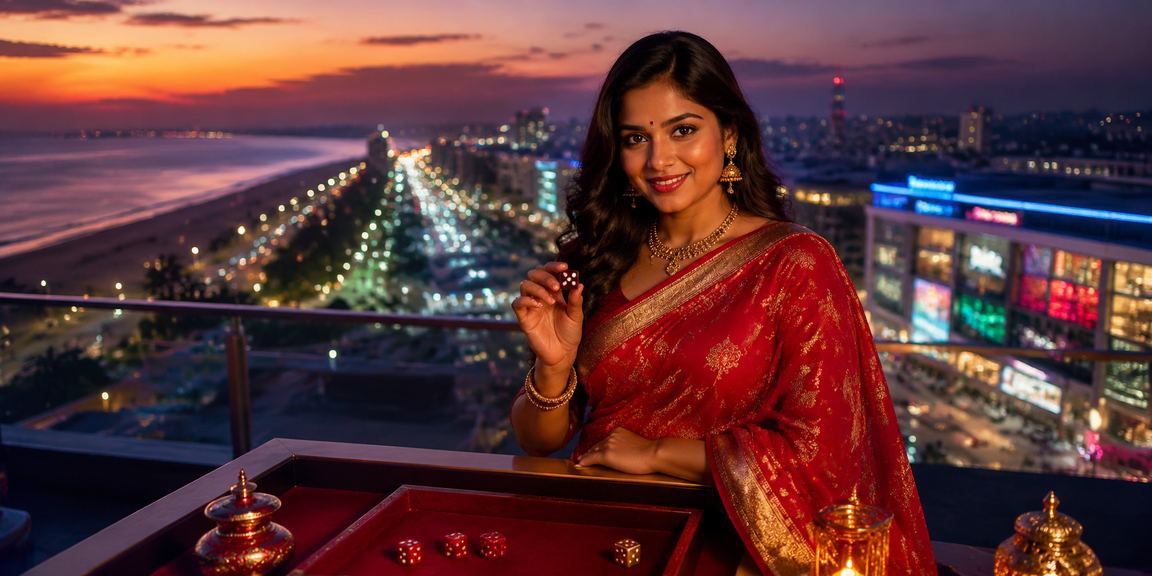 Scenic view of Chennai Marina Beach with mobile betting
