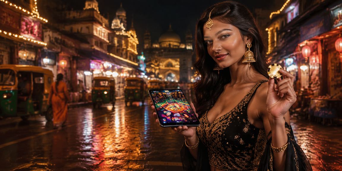 VIP payment and deposit options on neon-lit casino app in India